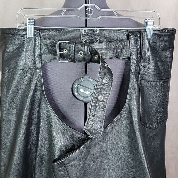 ZONY‎ INC. Men's  Motorcycle Riding Chaps Size 5XL - Picture 2 of 13